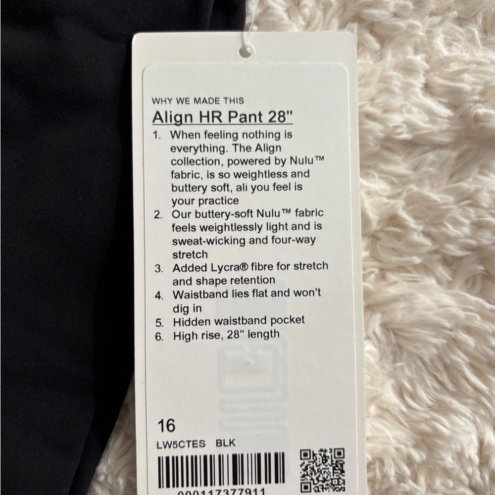 Lululemon Align HR Pant 28" Black